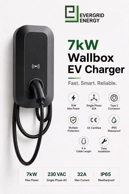 7kW Wallbox EV Charger